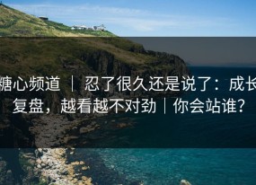 糖心频道 ｜ 忍了很久还是说了：成长复盘，越看越不对劲｜你会站谁？